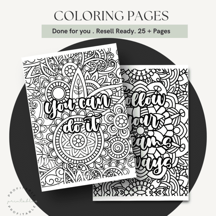 Done-For-You Coloring Pages